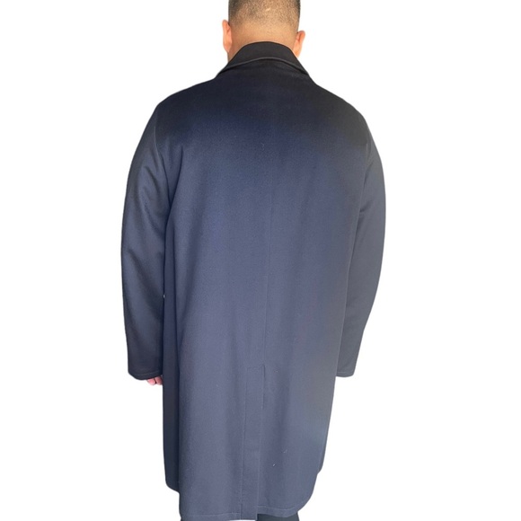 Giorgio Armani Loro Piana 100% Cashmere Storm System Long Coat Size 52 - Picture 16 of 16